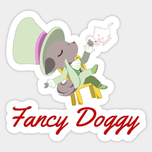 Fancy Doggy Sticker